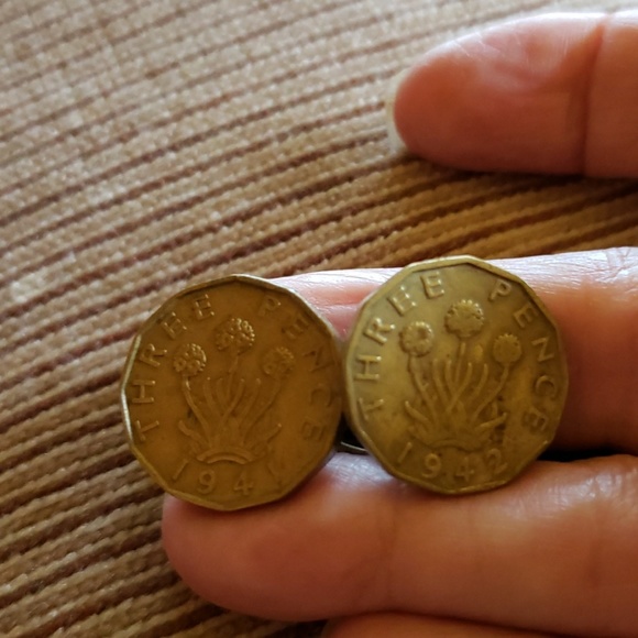 Other - Vintage three pence cufflinks